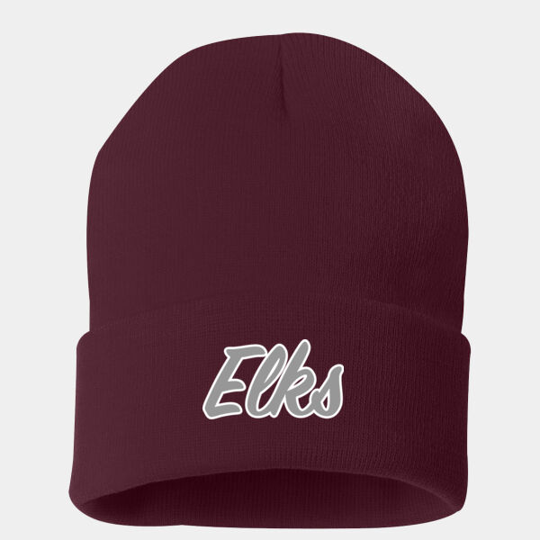 Elks - 12" Solid Cuffed Beanie Thumbnail