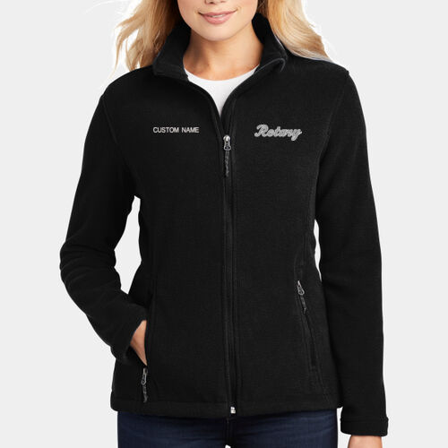 Rotary - Customizable Ladies Value Fleece Jacket Thumbnail
