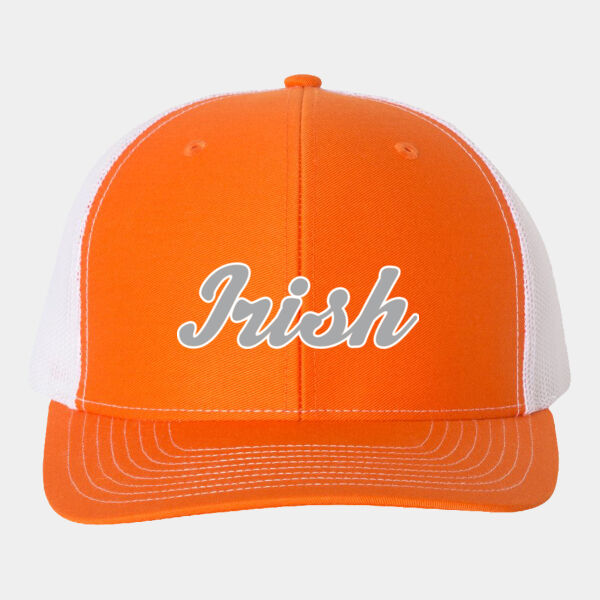 Irish Embroidered Snapback Trucker Cap Thumbnail